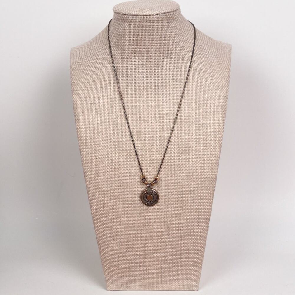 925 Sterling Israel Stamped Pendant Necklace
